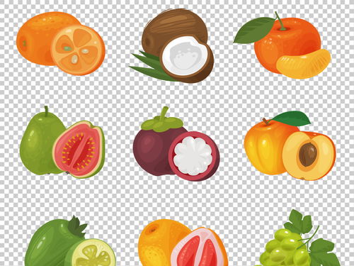 高清手绘卡通各种水果大全免抠素材合集图片 ai模板下载 3.68MB 食物饮品 大全 生活工作